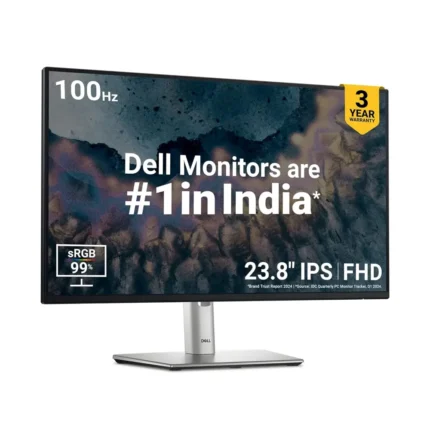 Dell P2425H 24 inch, IPS Panel, 100Hz 99% sRGB 250 cdm2 (Typical) 5ms USB-C Monitor