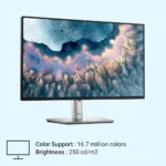 Dell P2425H 24 inch, IPS Panel, 100Hz 99% sRGB 250 cdm2 (Typical) 5ms USB-C Monitor