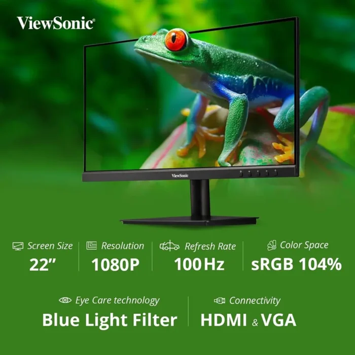 ViewSonic VA2209-MH 22 Inch, Full HD IPS Panel, 100 Hz, Eye-Care, Office and Home Use Monitor ViewSonic VA2209-MH 22 Inch, Full HD IPS Panel, 100 Hz, Eye-Care, Office and Home Use Monitor