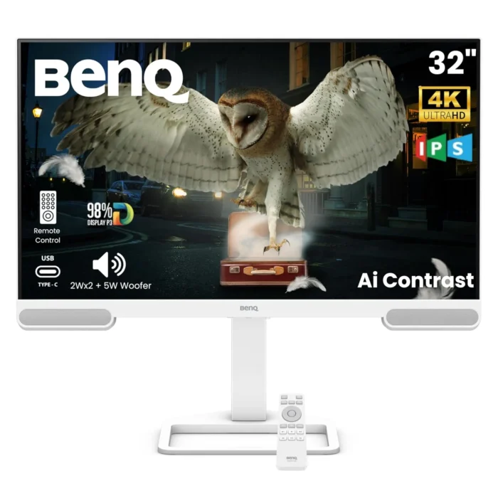 BenQ EW3290U 32 Inch 4K Ultra HD 3840x2160 Pixel, IPS Panel with 95% P3, Eye-Care, USB Type-C Monitor