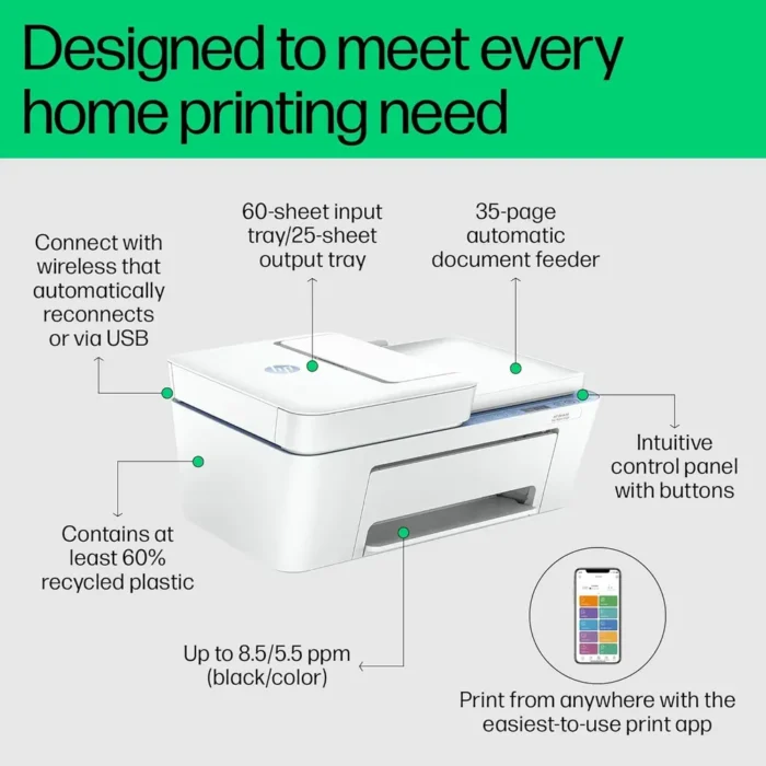 HP DeskJet Ink Advantage 4278 All-in-One Multi-function WiFi Color Inkjet Printer HP DeskJet Ink Advantage 4278 All-in-One Multi-function WiFi Color Inkjet Printer