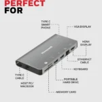 Honeywell 8-in-1 Type C Ultra Dock with 4K HDMI, VGA, RJ45 Ethernet, 2xUSB 3.0 & Type C 3.0 Port, SD & Micro SD Slot 5 Honeywell 8-in-1 Type C Ultra Dock