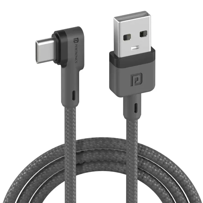 Portronics Konnect L POR-1081 Fast Charging 3A Type-C Cable 1.2 Meter with Charge & Sync Function