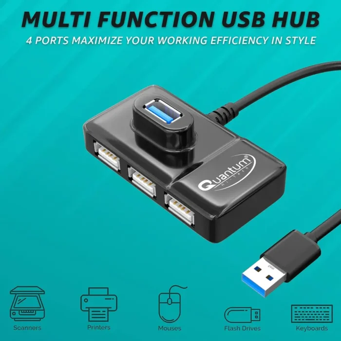 Quantum QHM7532 4 Port USB Hub
