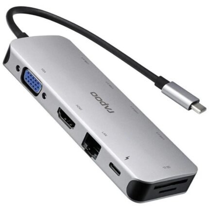 RAPOO XD200C USB C 10 in 1 HUB Adapter