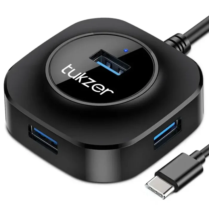 Tukzer TZ-U10 4 USB 3.0 Ports USB-C HUB Adapter