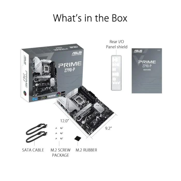 ASUS PRIME Z790-P-CSM LGA 1700 Socket ATX Intel Z790 Chipset DDR5 Motherboard ASUS PRIME Z790-P-CSM LGA 1700 Socket ATX Intel Z790 Chipset DDR5 Motherboard