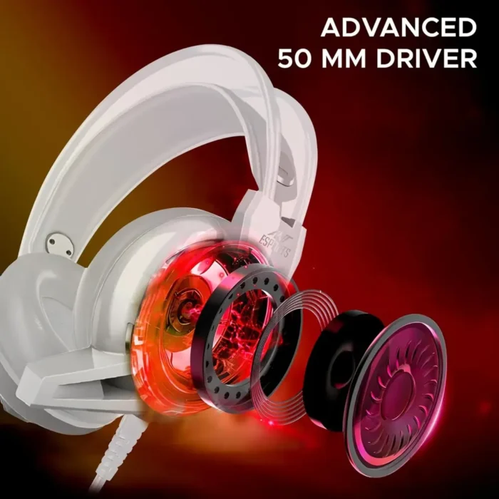Ant Esports H520W Lightweight Gaming Over Ear Wired Headphone with Mic Ant Esports H520W Lightweight Gaming Over Ear Wired Headphone with Mic