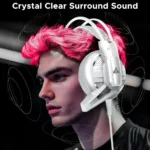 Ant Esports H520W Lightweight Gaming Over Ear Wired Headphone with Mic (White) 6 Ant Esports H520W Lightweight Gaming Over Ear Wired Headphone with Mic