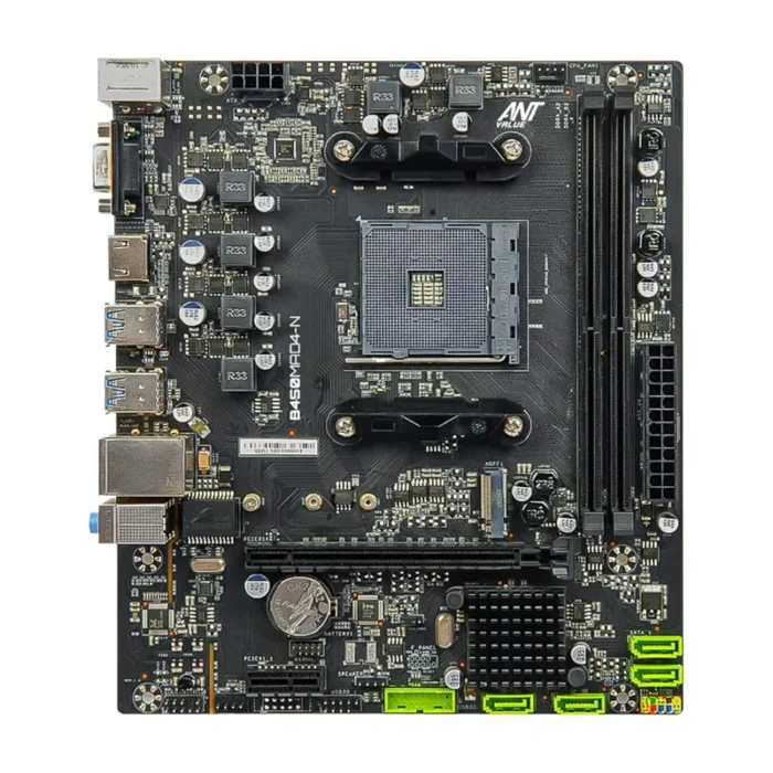 Ant Value B450MAD4-N ll Micro-ATX DDR4 Gaming AM4Socket, AMD B450 Chipset DDR4 Motherboard Ant Value B450MAD4-N ll Micro-ATX DDR4 Gaming AM4Socket, AMD B450 Chipset DDR4 Motherboard