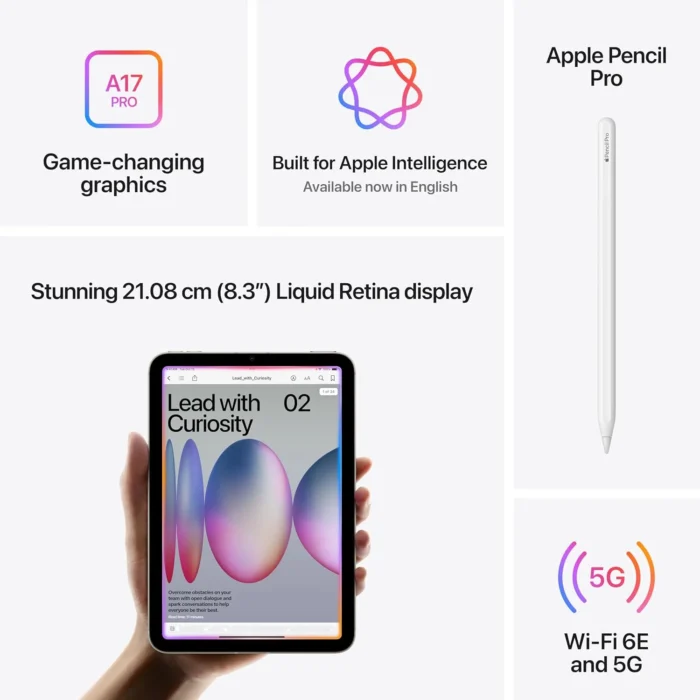 Apple 2024 iPad Mini 128 GB ROM 8.3 inch with Wi-Fi Only Apple 2024 iPad Mini 128 GB ROM 8.3 inch with Wi-Fi Only