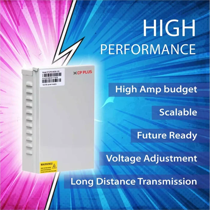 CP Plus CP-DPS-MD50-12D CP-DPS-MD50-12D, 60 Watts Camera CCTV Power Supply CP Plus CP-DPS-MD50-12D CP-DPS-MD50-12D, 60 Watts Camera CCTV Power Supply