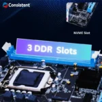 Consistent CMB H61 Micro-ATX DDR3 Motherboard with NVME Slot