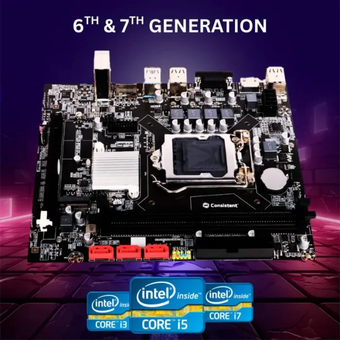 Consistent H-110 LGA 775Socket Micro-ATX Intel H110 Chipset DDR4 Motherboard Consistent H-110 LGA 775Socket Micro-ATX Intel H110 Chipset DDR4 Motherboard
