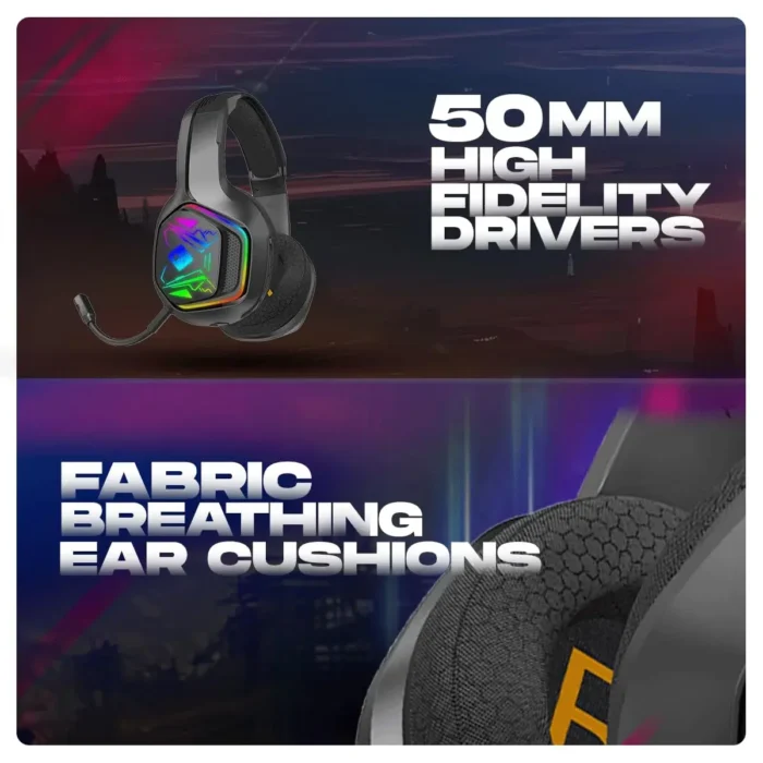 Cosmic Byte Immortal 2.4Ghz Wireless Headphone With Mic