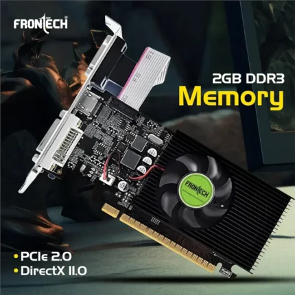 FRONTECH GT 610 2GB DDR3 64 Bits PCIe 2.0, High Efficiency, Quality Gaming Graphic Card