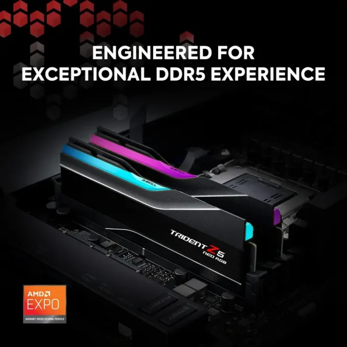 G.Skill Trident Z5 NEO RGB 32GB DDR5 Desktop Memory G.Skill Trident Z5 NEO RGB 32GB DDR5 Desktop Memory