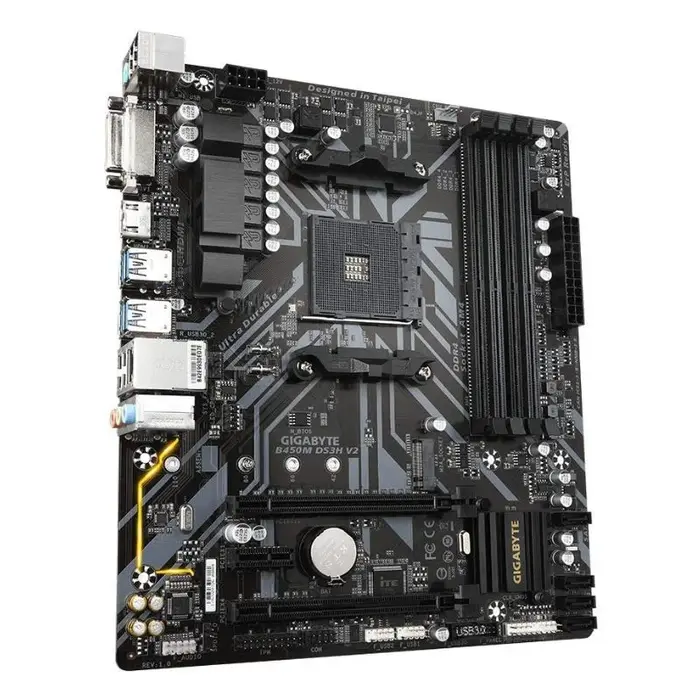 GIGABYTE B450M DS3H V3 AM4Socket Micro-ATX AMD B450 Chipset DDR4 Motherboard GIGABYTE B450M DS3H V3 AM4Socket Micro-ATX AMD B450 Chipset DDR4 Motherboard