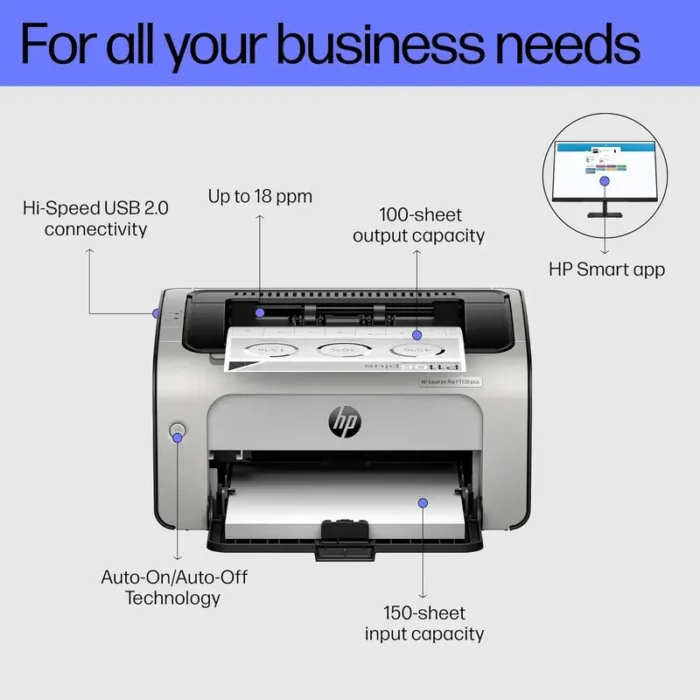HP LASERJET PRO P1108 PLUS Single Function Monochrome Ink Printer HP LASERJET PRO P1108 PLUS Single Function Monochrome Ink Printer