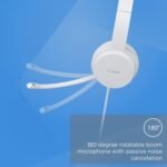 Lenovo 110 Wired On Ear Headphone with Mic (White) 2 Lenovo 110 Wired On Ear Headphone with Mic