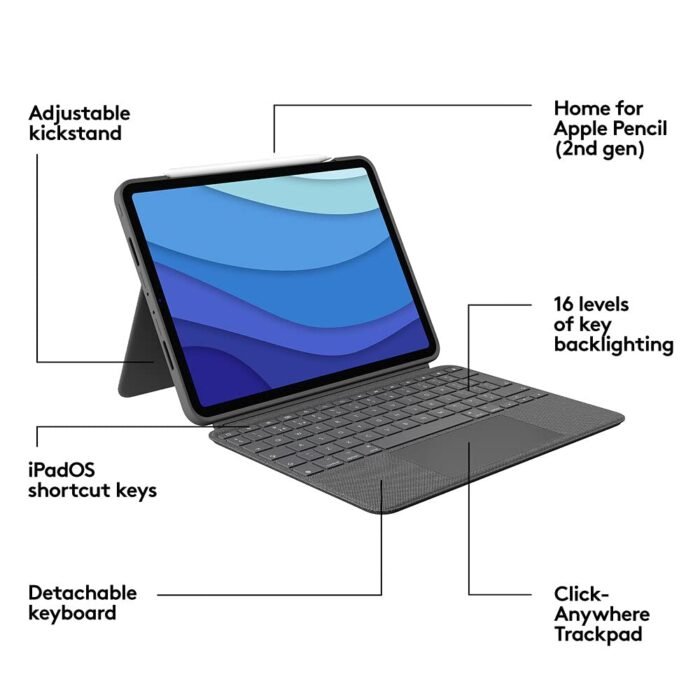 Logitech Combo Touch iPad Pro 11-inch Keyboard Case
