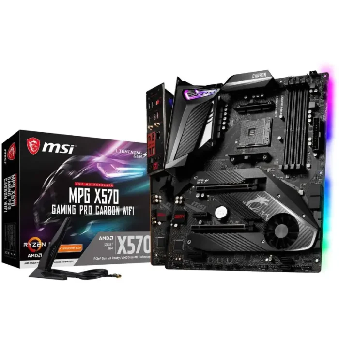 MSI Components MPG X570 Gaming PRO Carbon Wi-Fi Motherboard MSI Components MPG X570 Gaming PRO Carbon Wi-Fi Motherboard