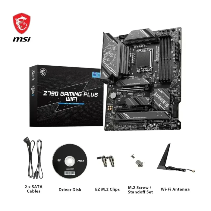 MSI Z790 GAMING PLUS WIFI LGA 1700Socket ATX Intel Z790 Chipset DDR5 Motherboard