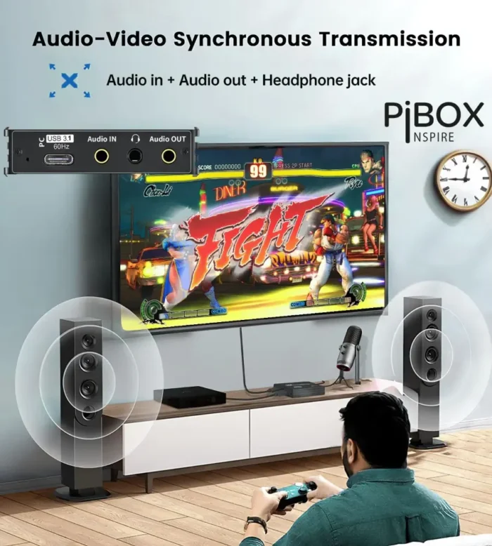 PiBox India 4K HDMI Video Capture Card Device PRO for Streaming PiBox India 4K HDMI Video Capture Card Device PRO for Streaming