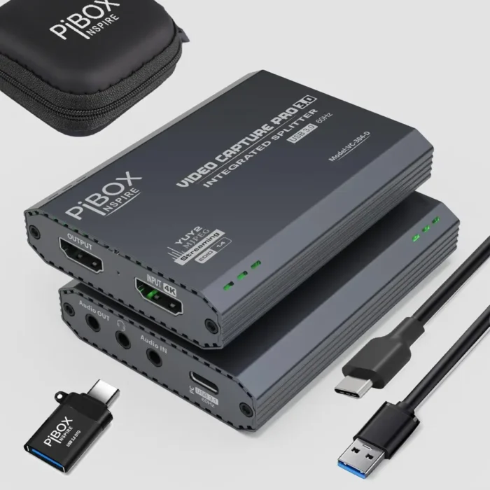 PiBox India 4K HDMI Video Capture Card Device PRO for Streaming PiBox India 4K HDMI Video Capture Card Device PRO for Streaming