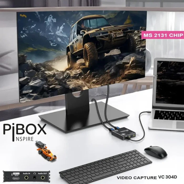 PiBox India 4K HDMI Video Capture Card Device PRO for Streaming PiBox India 4K HDMI Video Capture Card Device PRO for Streaming