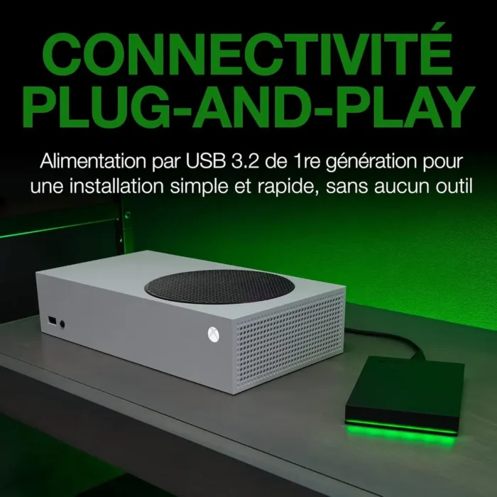 Seagate Game Drive for Xbox 2TB External USB 3.2 Gen 1 Hard Drive Xbox Certified with Green LED Bar Seagate Game Drive for Xbox 2TB External USB 3.2 Gen 1 Hard Drive Xbox Certified with Green LED Bar
