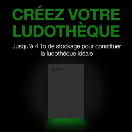 Seagate Game Drive for Xbox 2TB External USB 3.2 Gen 1 Hard Drive Xbox Certified with Green LED Bar