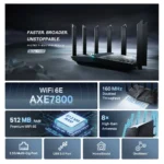 TP-Link Archer AXE95 AXE7800 Tri-Band Wi-Fi 6E Router