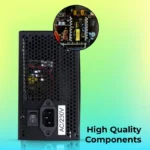 ZEBRONICS ZS500 500W Power Supply with Silent 120mm RGB Fan, SATA x 3 4 ZEBRONICS ZS500 500W Power Supply