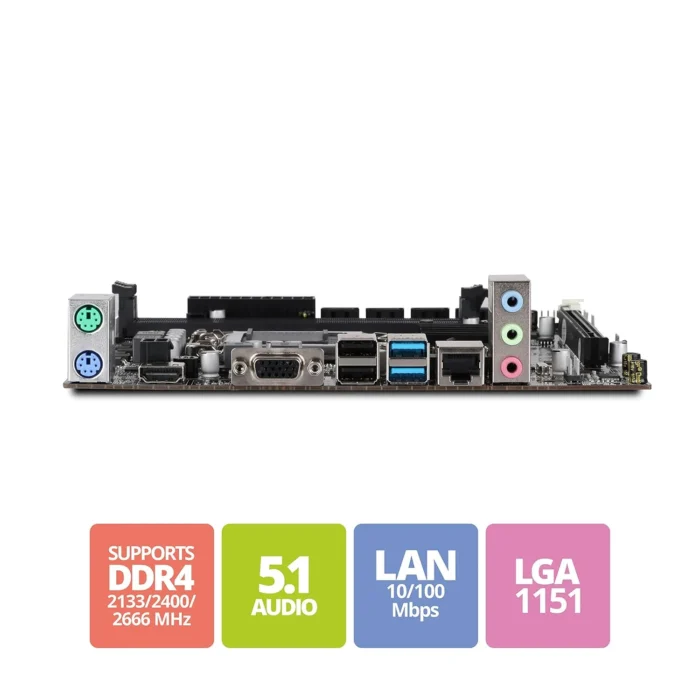 ZEBRONICS Zeb H110-D4 MicroATX LGA 1151 Socket DDR4 Motherboard ZEBRONICS Zeb H110-D4 MicroATX LGA 1151 Socket DDR4 Motherboard