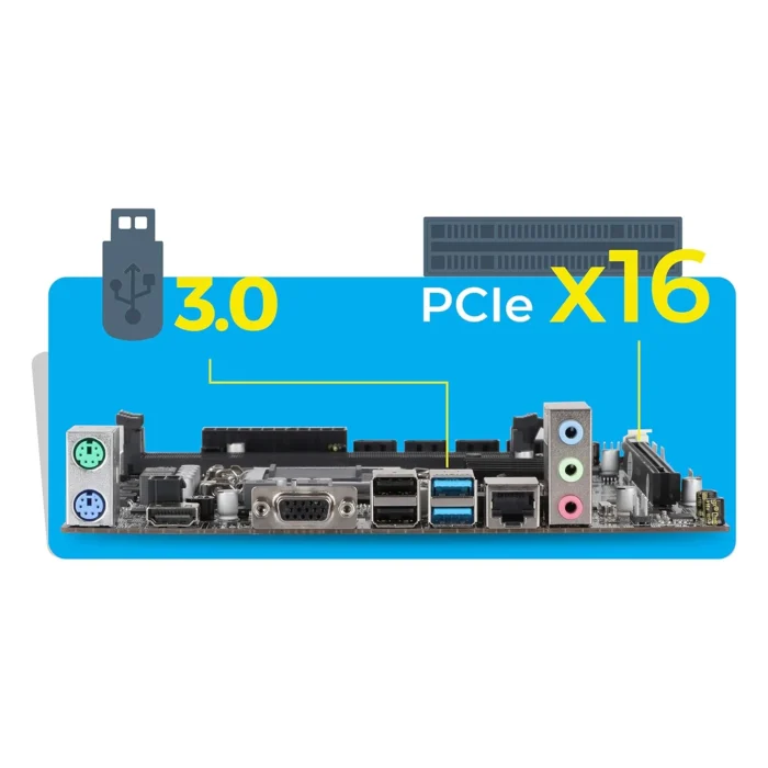 ZEBRONICS Zeb H110-D4 MicroATX LGA 1151 Socket DDR4 Motherboard ZEBRONICS Zeb H110-D4 MicroATX LGA 1151 Socket DDR4 Motherboard