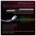 Cosmic Byte Proteus Headset Dual Input USB and 3.5mm, 7.1 Surround Sound, RGB LED, ENC Microphone, Memory Foam Earcushions, Windows Software (White)