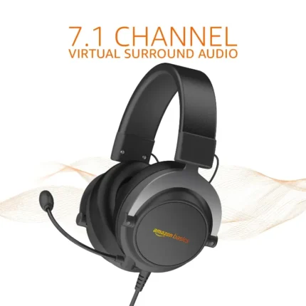 Amazon Basics 7.1 Wired Over-Ear Gaming Headphones with Mic