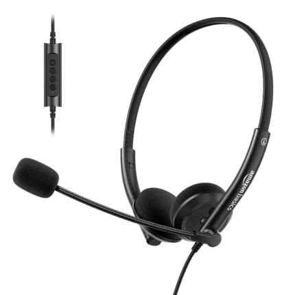 Amazon Basics Wired On-Ear Headphones with Noise-Cancelling Mic