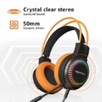 Amazon Basics Wired Over Ear Gaming Headphone with Mic