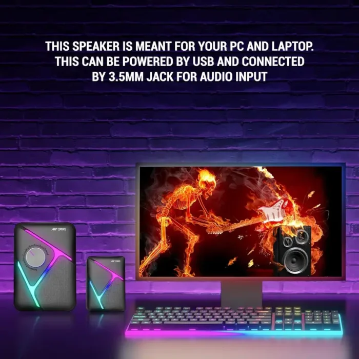 Ant Esports GS270 2.1 Stereo 11W Wired Gaming Speakers with Subwoofer