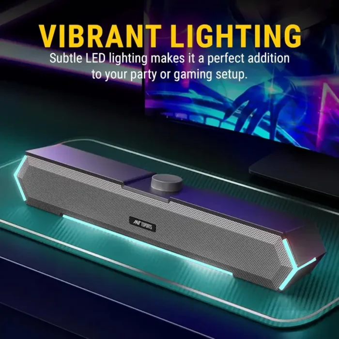 Ant Esports GS365SB Mini Soundbar Wired PC Speaker Ant Esports GS365SB Mini Soundbar Wired PC Speaker