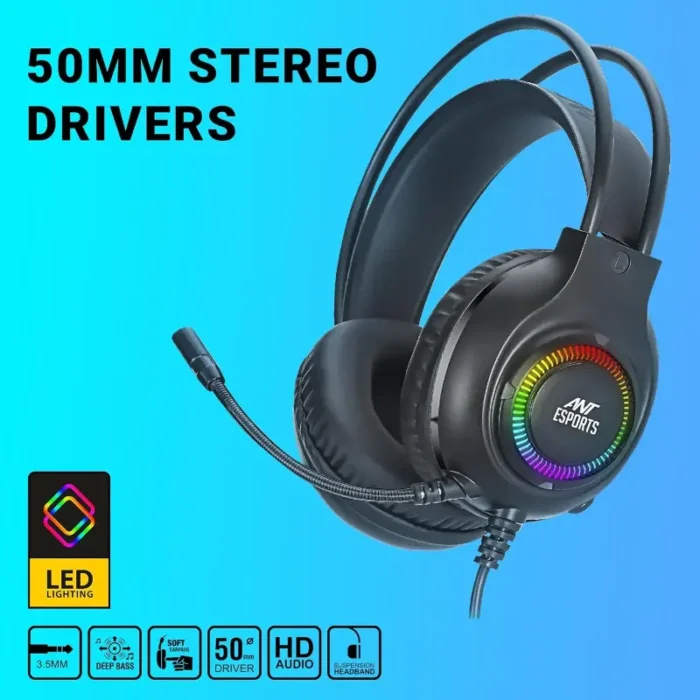 Ant Esports H580 Gaming Headphone with Microphone Ant Esports H580 Gaming Headphone with Microphone