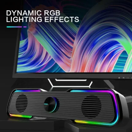 Aula N-169B RGB Bluetooth Gaming Speaker With 3D Surround Soundbar