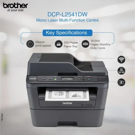 Brother DCP-L2541DW Auto Duplex Laser Printer With 30 PPM Print Speed
