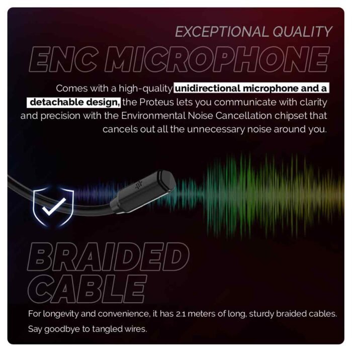 Cosmic Byte Proteus Headset Dual Input USB and 3.5mm, 7.1 Surround Sound, RGB LED, ENC Microphone