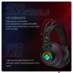 Cosmic Byte Proteus Headset Dual Input USB and 3.5mm, 7.1 Surround Sound, RGB LED, ENC Microphone