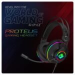 Cosmic Byte Proteus Headset Dual Input USB and 3.5mm, 7.1 Surround Sound, RGB LED, ENC Microphone