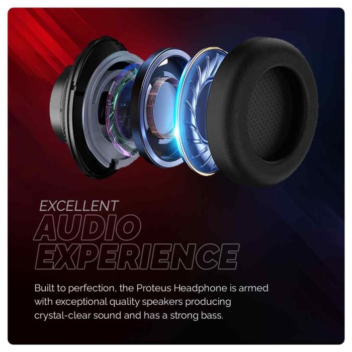 Cosmic Byte Proteus Headset Dual Input USB and 3.5mm, 7.1 Surround Sound, RGB LED, ENC Microphone
