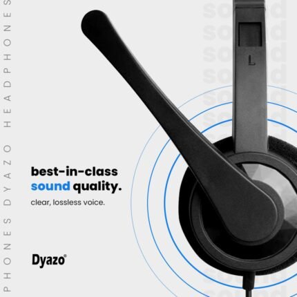 Dyazo Computer Wired Headphones Headset with Mic 3.5 MM Jack